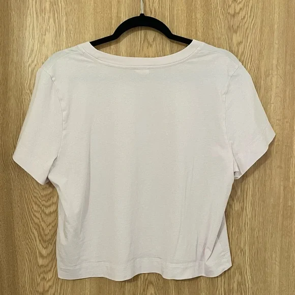 Aritzia Pink Cropped Top Size L - Picture 2 of 3